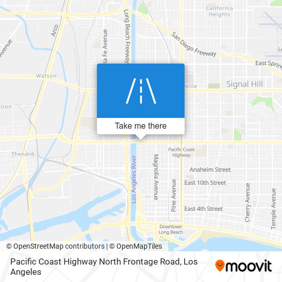 Pacific Coast Highway North Frontage Road map