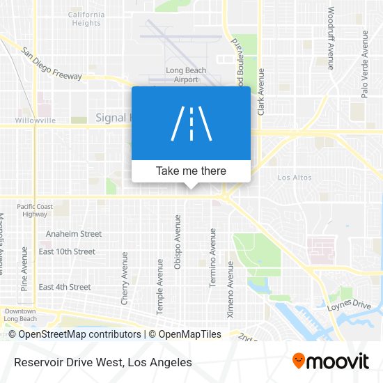Reservoir Drive West map