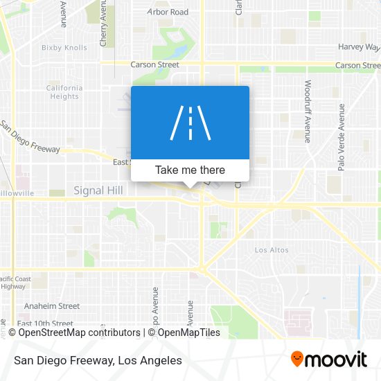 San Diego Freeway map