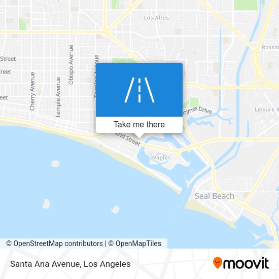 Santa Ana Avenue map