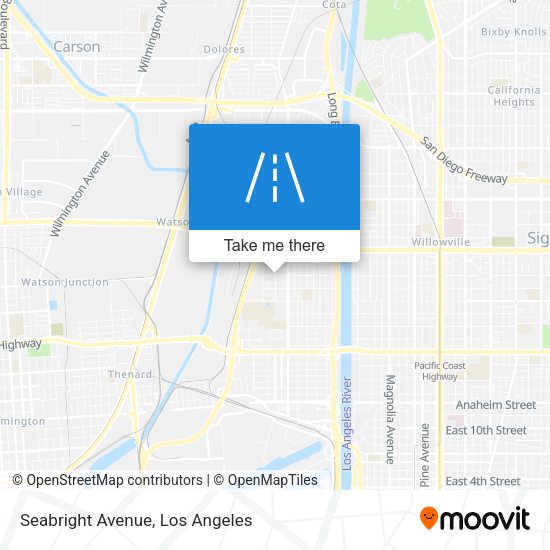 Seabright Avenue map