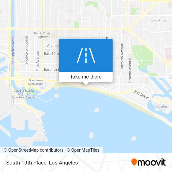 South 19th Place map