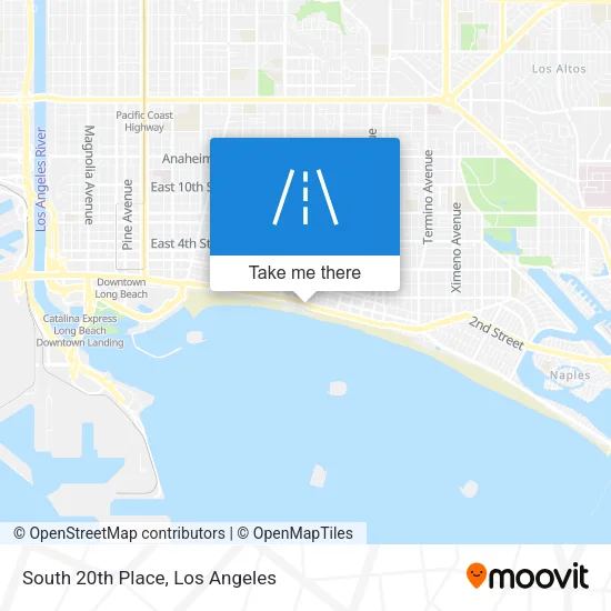 South 20th Place map