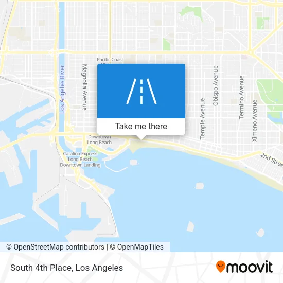 South 4th Place map