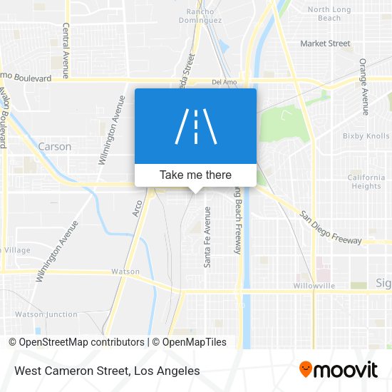 West Cameron Street map