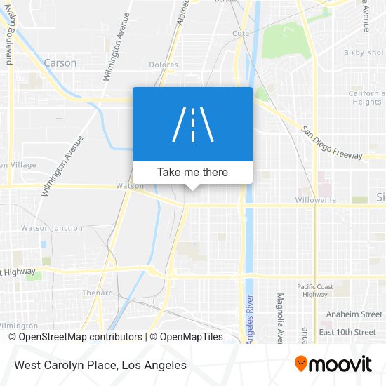 Mapa de West Carolyn Place