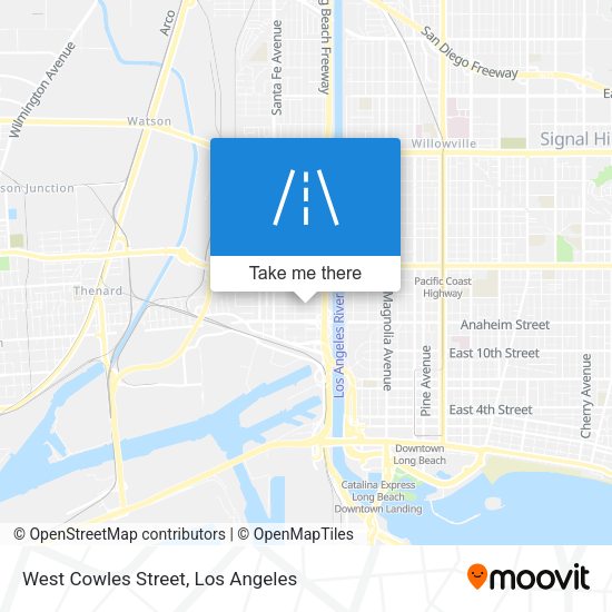 West Cowles Street map