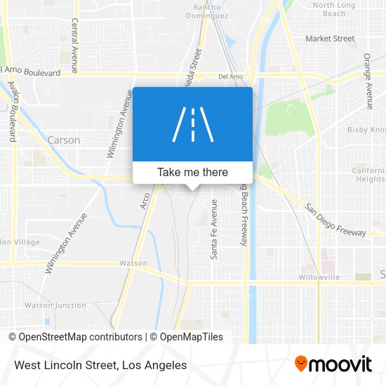 Mapa de West Lincoln Street