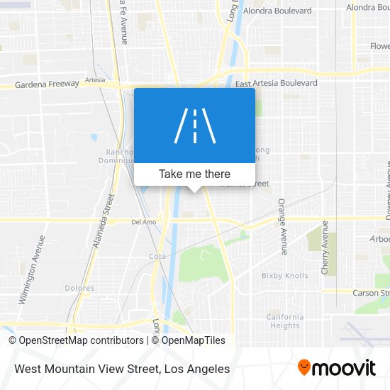 West Mountain View Street map