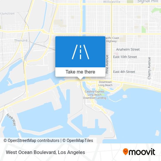 West Ocean Boulevard map
