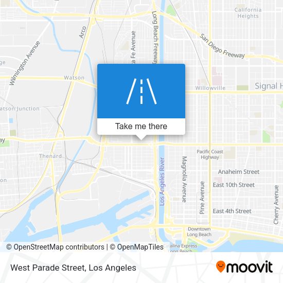 West Parade Street map