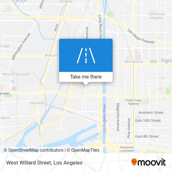 West Willard Street map