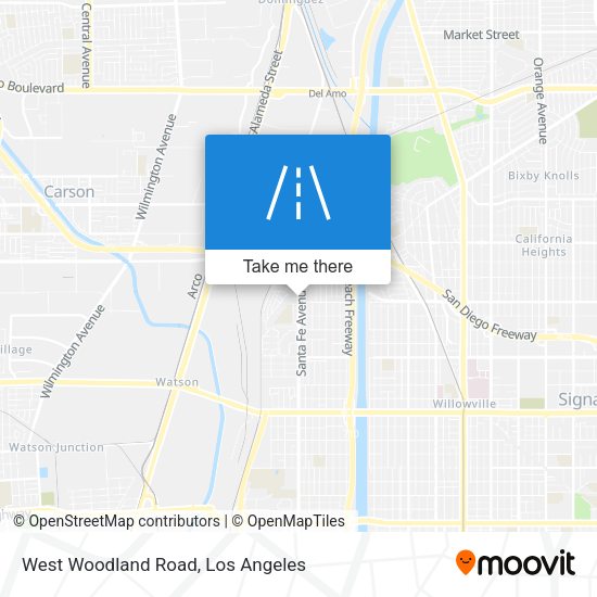 West Woodland Road map