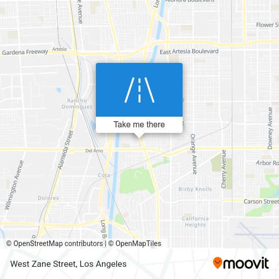 West Zane Street map