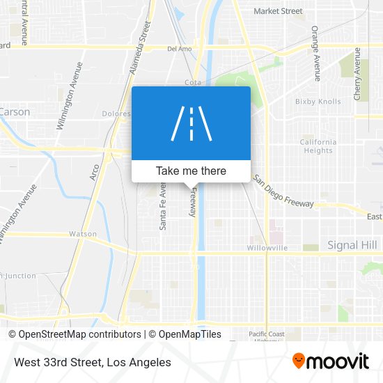Mapa de West 33rd Street