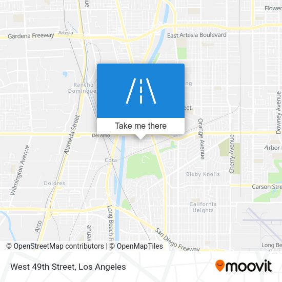 West 49th Street map