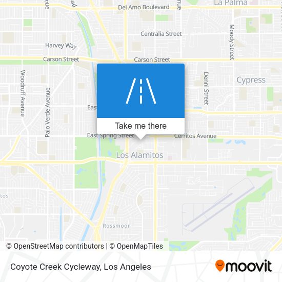 Coyote Creek Cycleway map