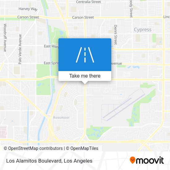 Los Alamitos Boulevard map
