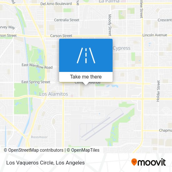 Los Vaqueros Circle map