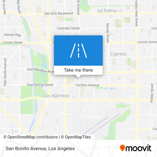 San Bonito Avenue map