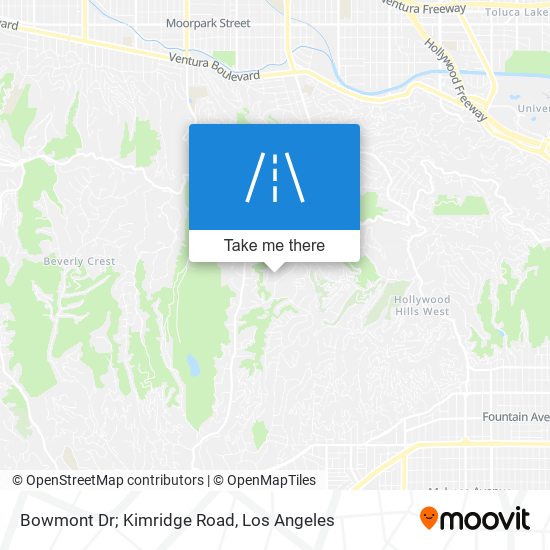 Bowmont Dr; Kimridge Road map