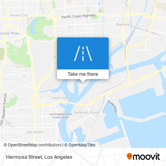 Mapa de Hermosa Street