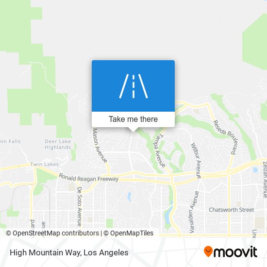High Mountain Way map