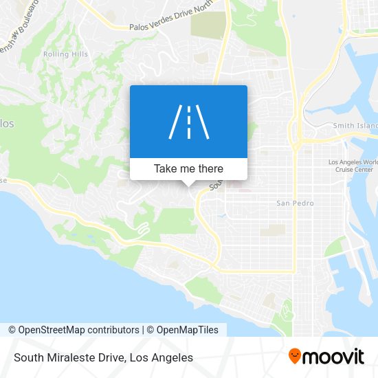 South Miraleste Drive map