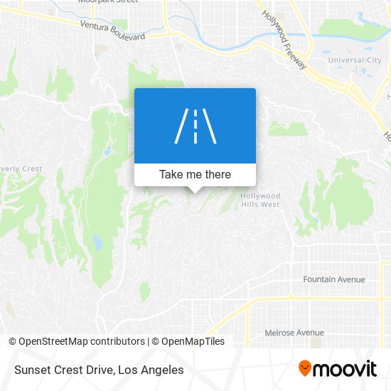 Sunset Crest Drive map