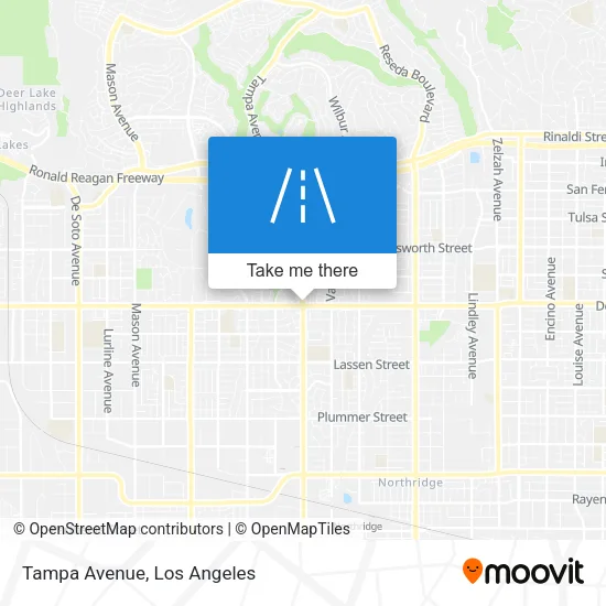 Tampa Avenue map