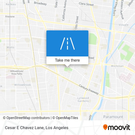 Mapa de Cesar E Chavez Lane