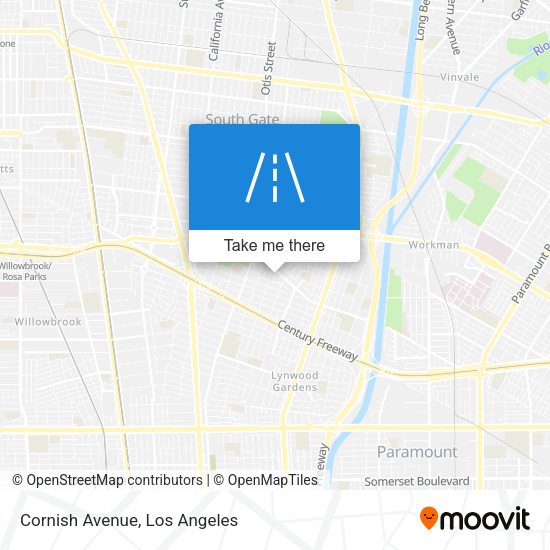 Mapa de Cornish Avenue