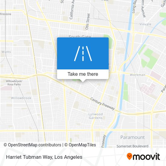 Harriet Tubman Way map