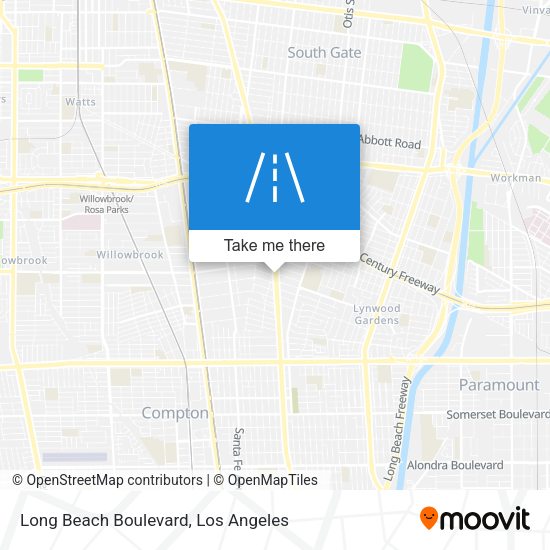 Long Beach Boulevard map