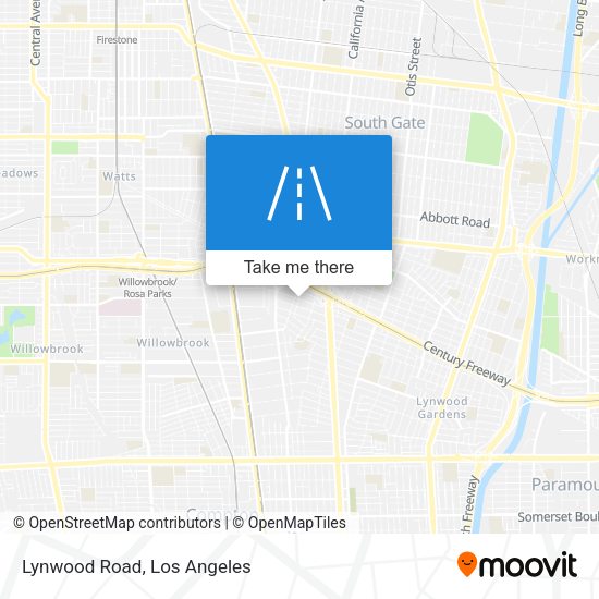 Lynwood Road map