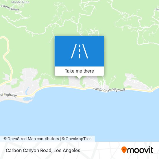 Mapa de Carbon Canyon Road