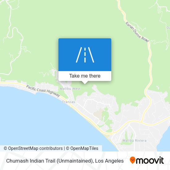 Chumash Indian Trail (Unmaintained) map