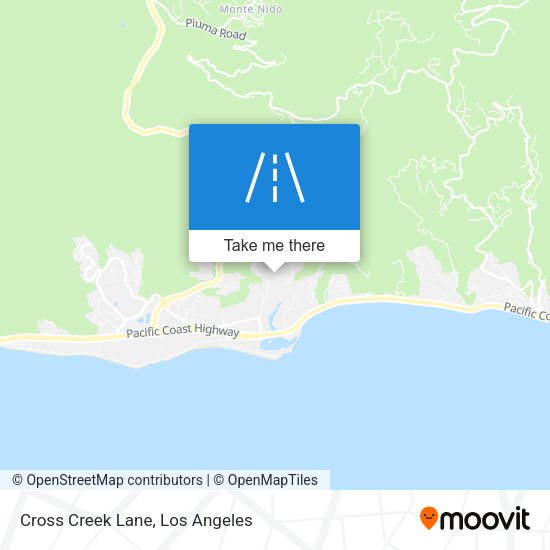 Cross Creek Lane map