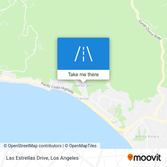 Las Estrellas Drive map