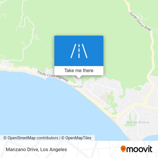 Mapa de Manzano Drive