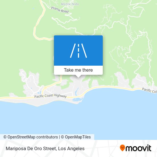 Mariposa De Oro Street map