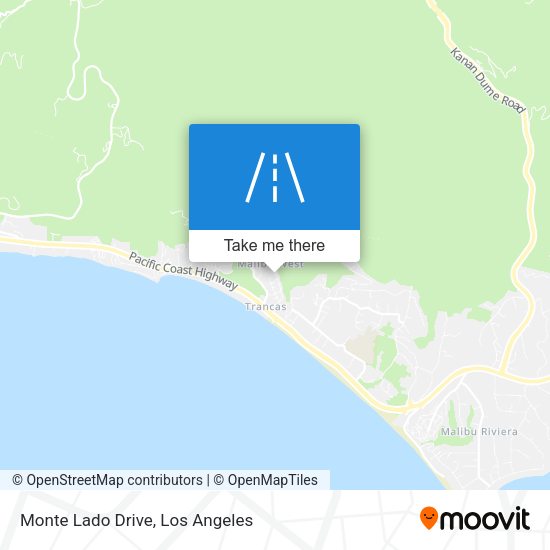 Monte Lado Drive map