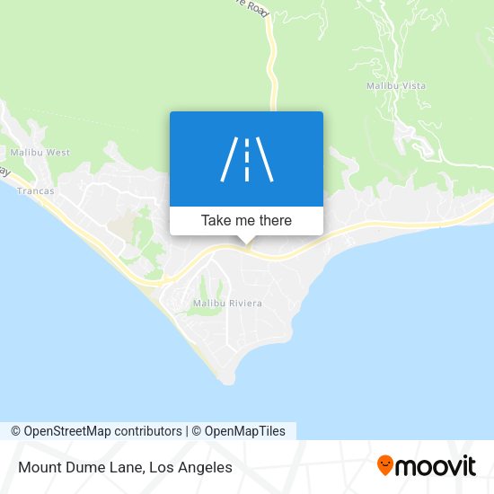 Mount Dume Lane map