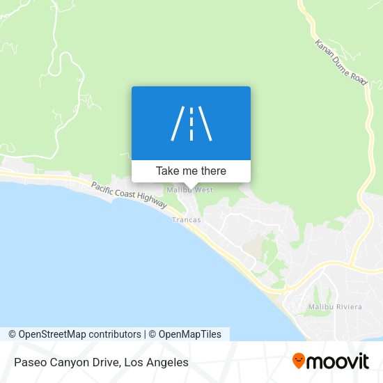 Mapa de Paseo Canyon Drive
