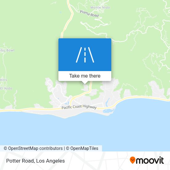 Mapa de Potter Road