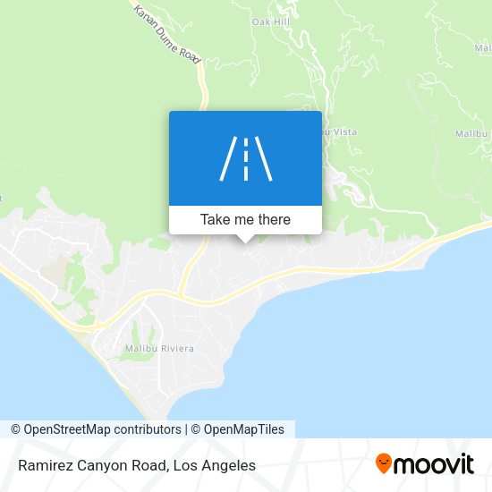 Ramirez Canyon Road map