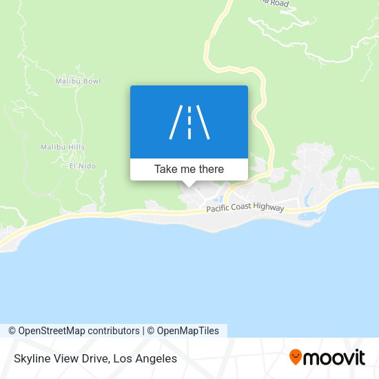 Mapa de Skyline View Drive