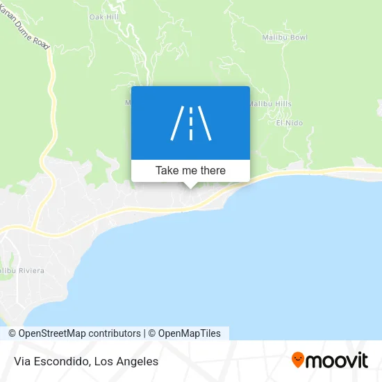 Via Escondido map