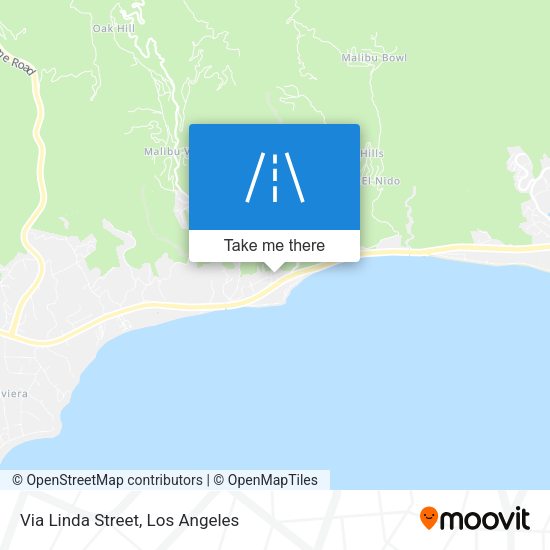 Mapa de Via Linda Street