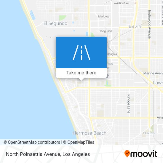 Mapa de North Poinsettia Avenue